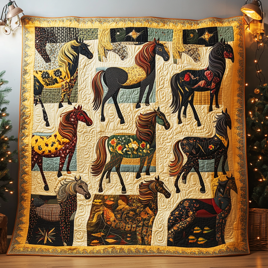 Horse TAI091024077 Quilt Blanket