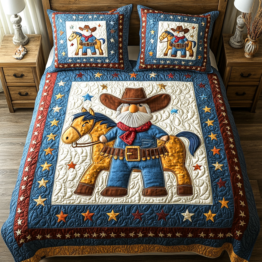 Cowboy Gnome DAI241224241 Quilt Bedding Set