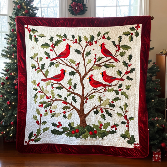 Christmas Cardinal TAI021024003 Quilt Blanket