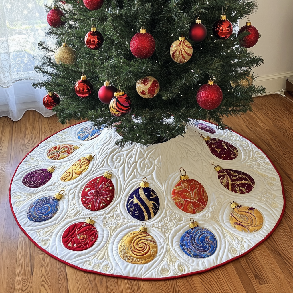 Baubles DAI090924031 Quilted Tree Skirt