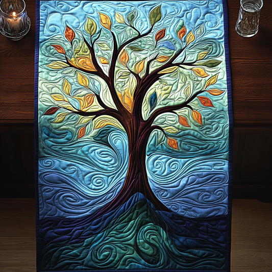 Tree Of Life TAI101224585 Quilted Table Runner