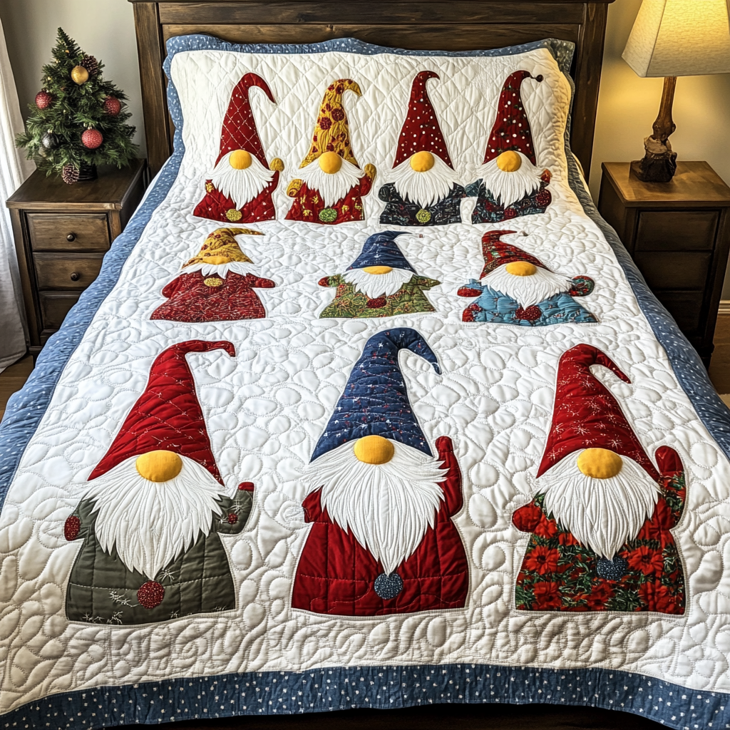 Christmas Gnome TAI181024004 Quilt Blanket