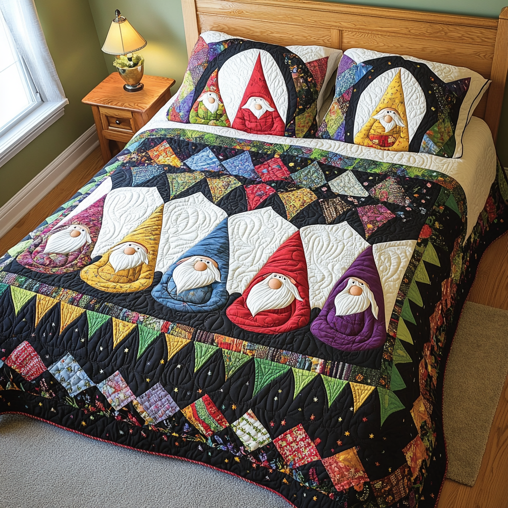 Christmas Gnome TAI181024102 Quilt Bedding Set