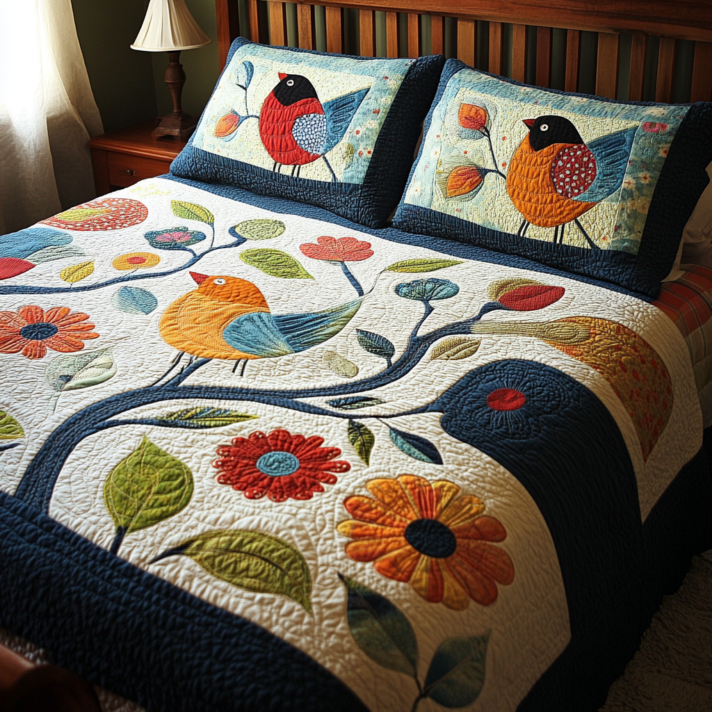 Birds TAI251124144 Quilt Bedding Set