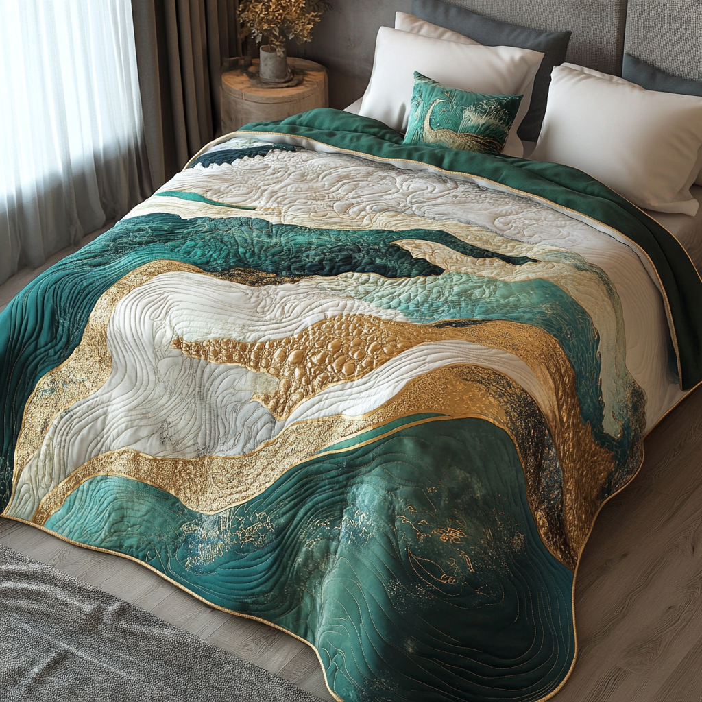 Sea Wave TAI201124356 Quilt Bedding Set