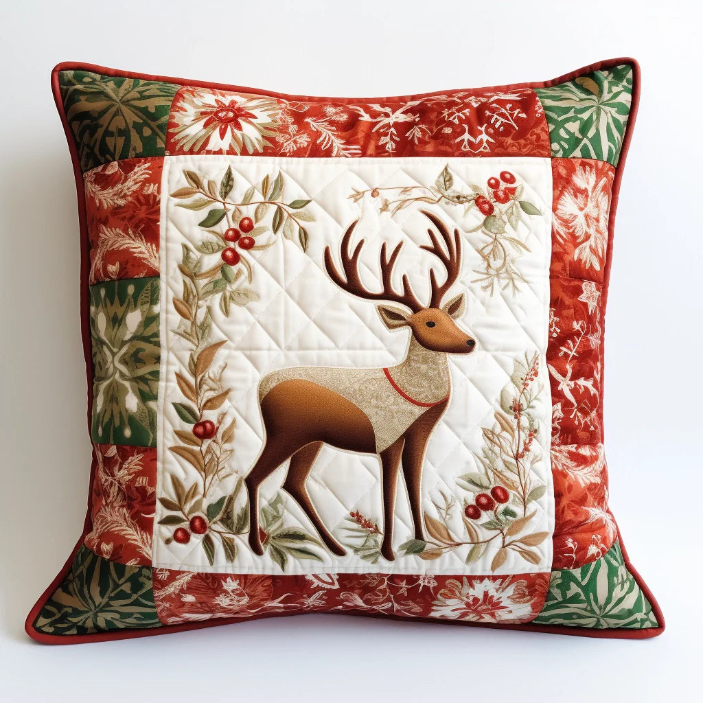 Deer TAI020324240 Quilted Pillow Case