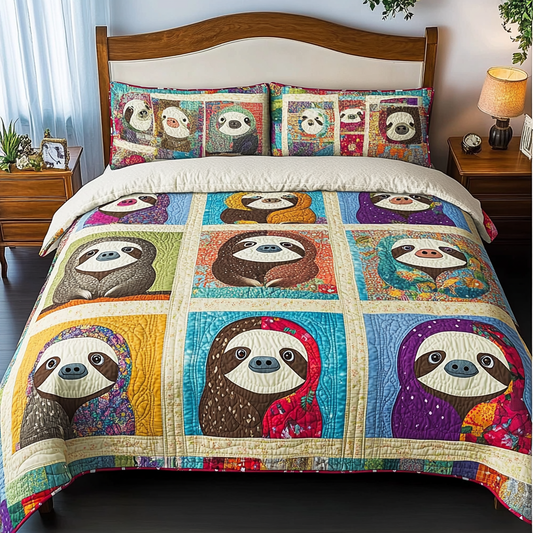 Sloth DAI051224092 Quilt Bedding Set