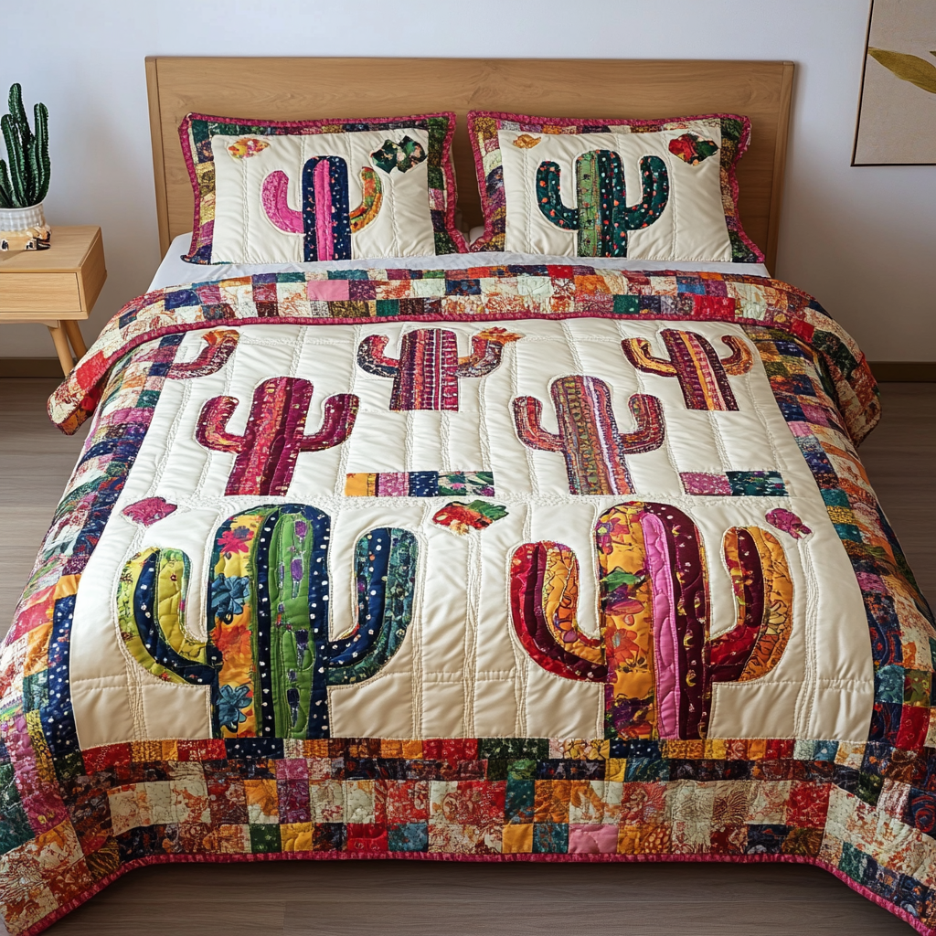 Cactus DAI040924049 Quilt Bedding Set