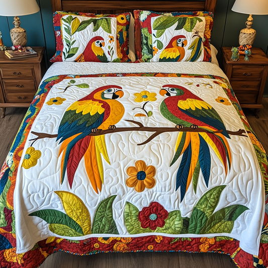 Parrot DAI281124120 Quilt Bedding Set