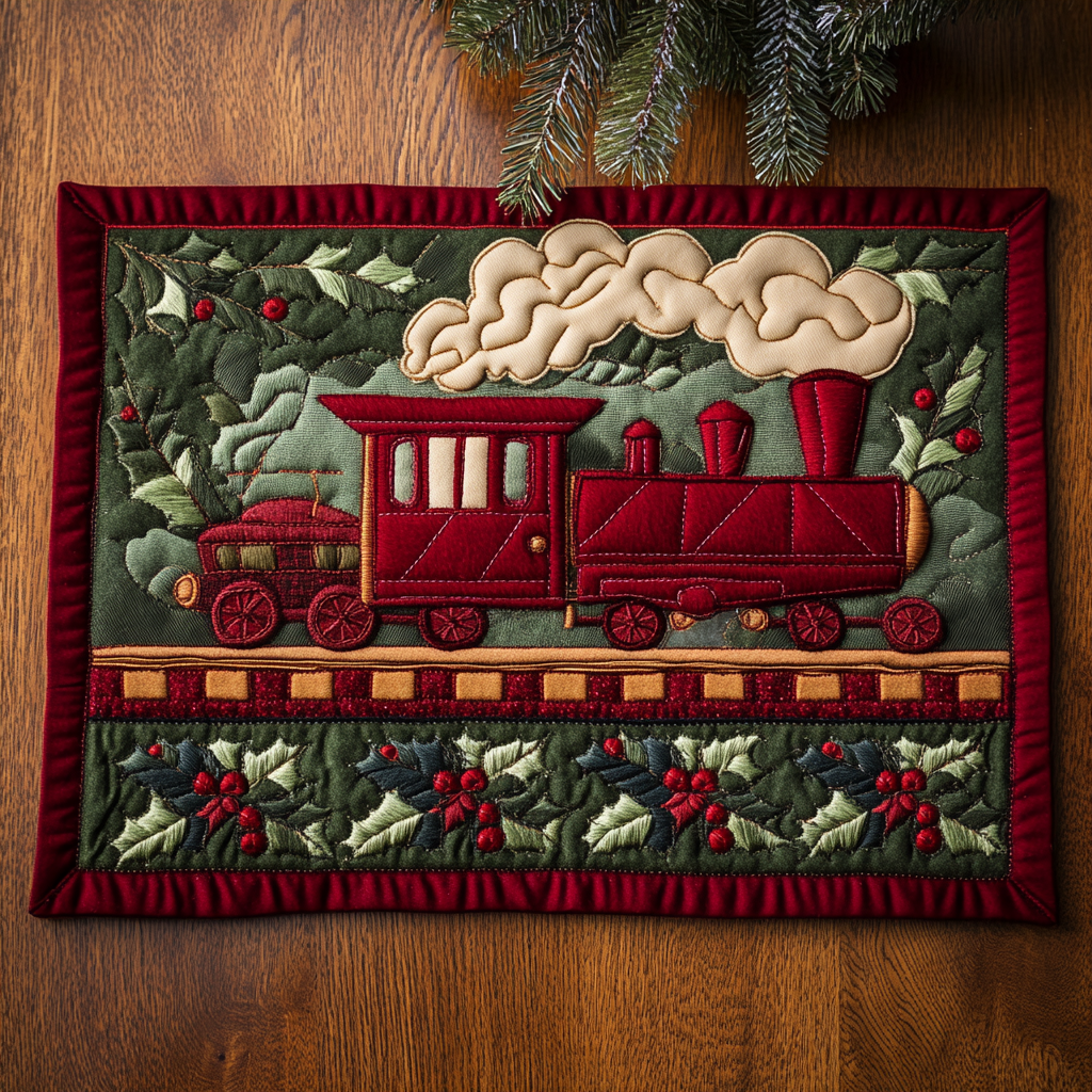 Christmas Train DAI141124573 Quilted Placemats