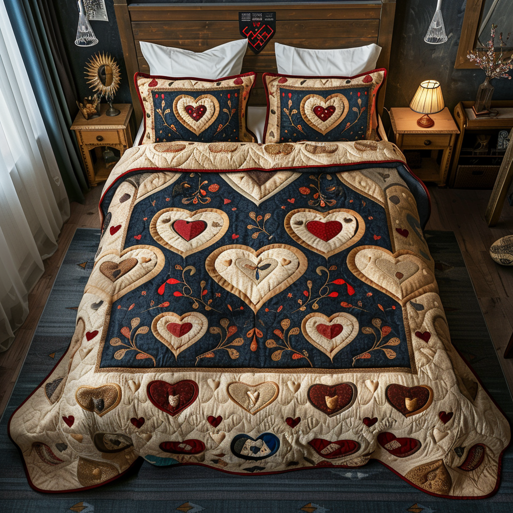 Heart TAI170724068 Quilt Bedding Set