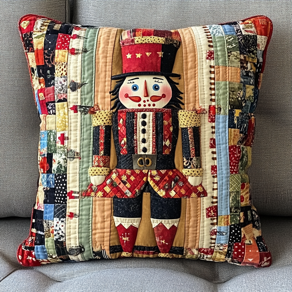 Christmas Nutcracker TAI141124395 Quilted Pillow Case