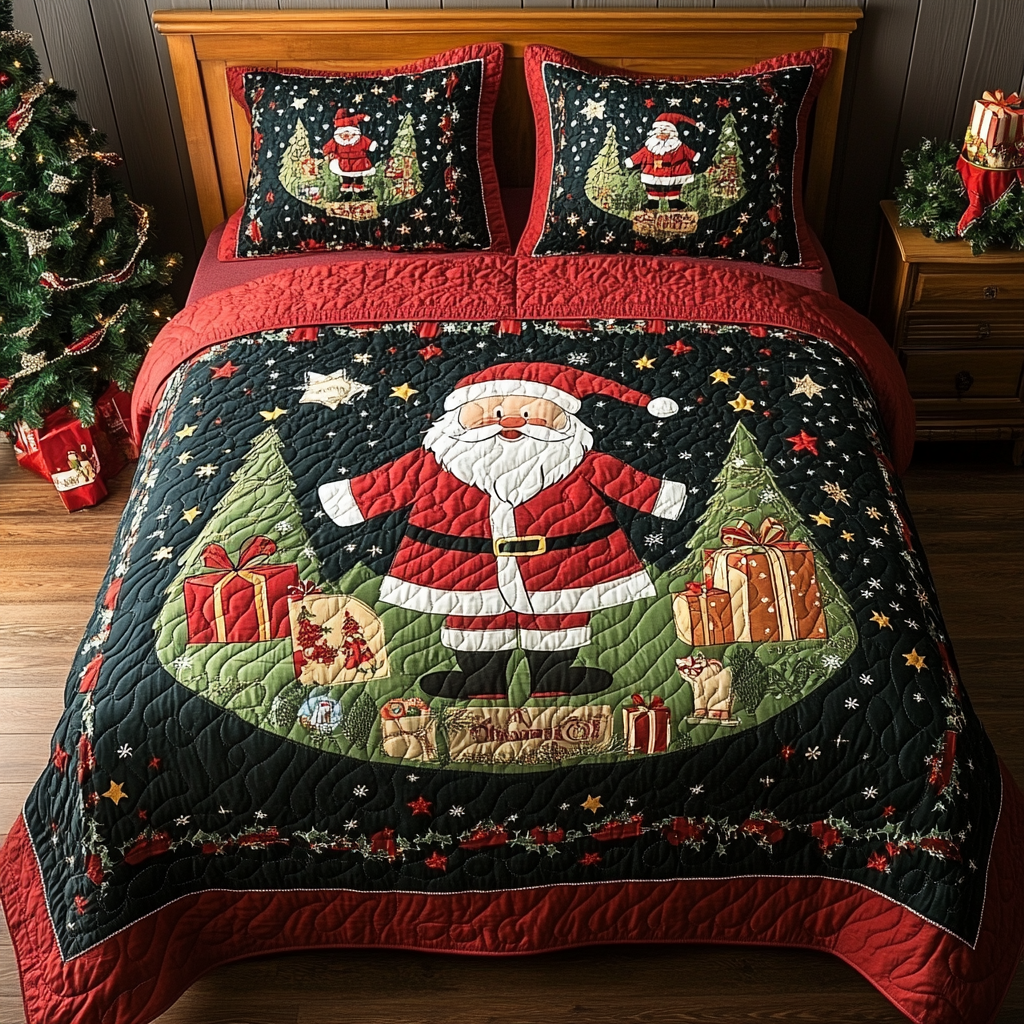 Christmas Santa TAI201124101 Quilt Bedding Set