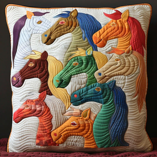 Horse TAI060324257 Quilted Pillow Case