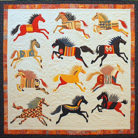 Native American Horse DAI040924184 Quilt Blanket