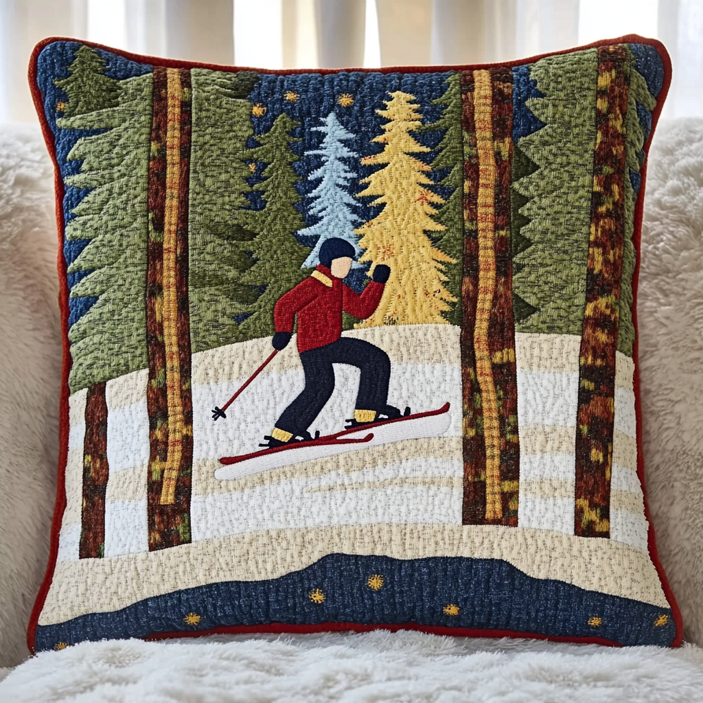 Ski DAI141124563 Quilted Pillow Case