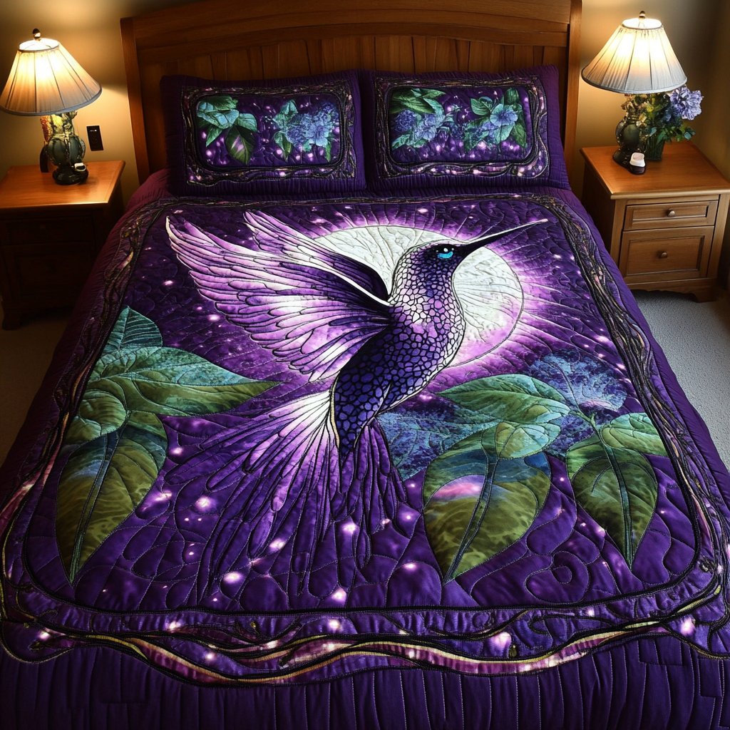 Hummingbird TAI181024275 Quilt Bedding Set