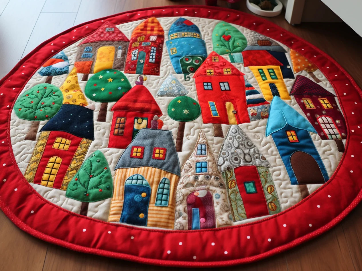 Houses TAI221223028 Quilted Round Mat