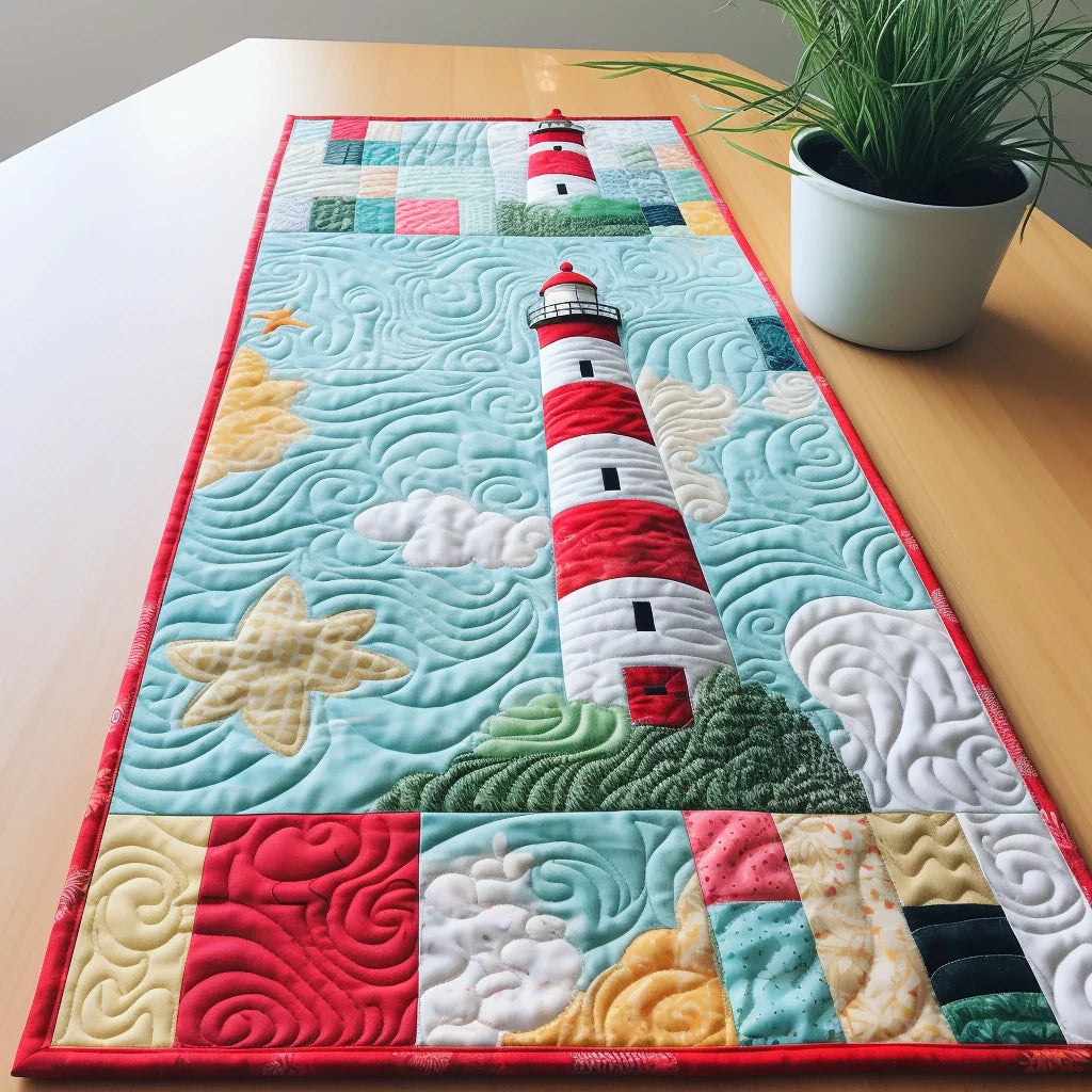 Lighthouse TAI260224287 Quilted Table Runner