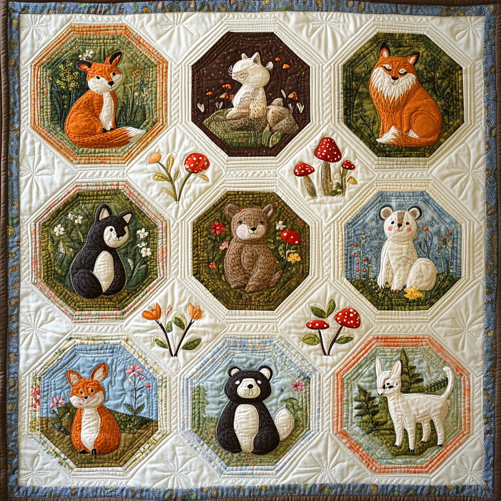 Woodland Whimsy DAI190824171 Quilt Blanket