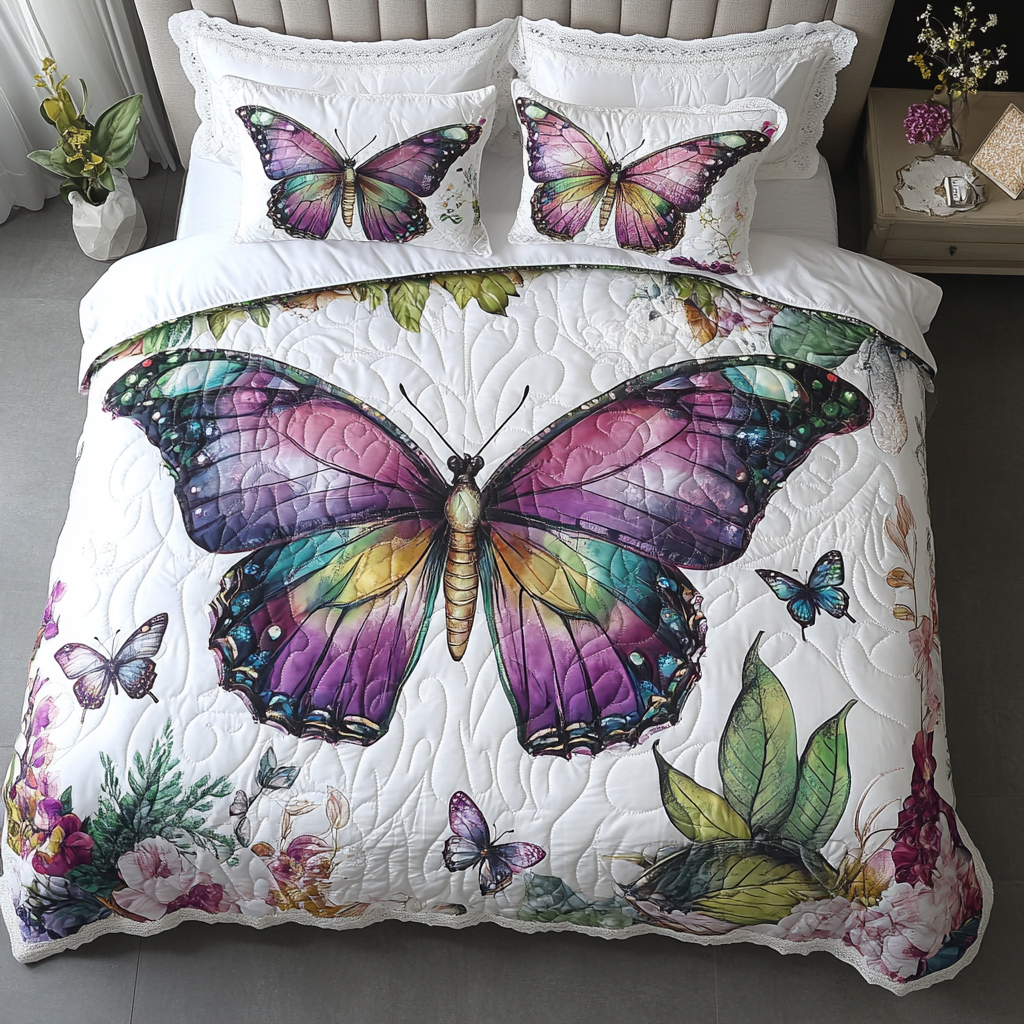 Butterfly TAI201124363 Quilt Bedding Set