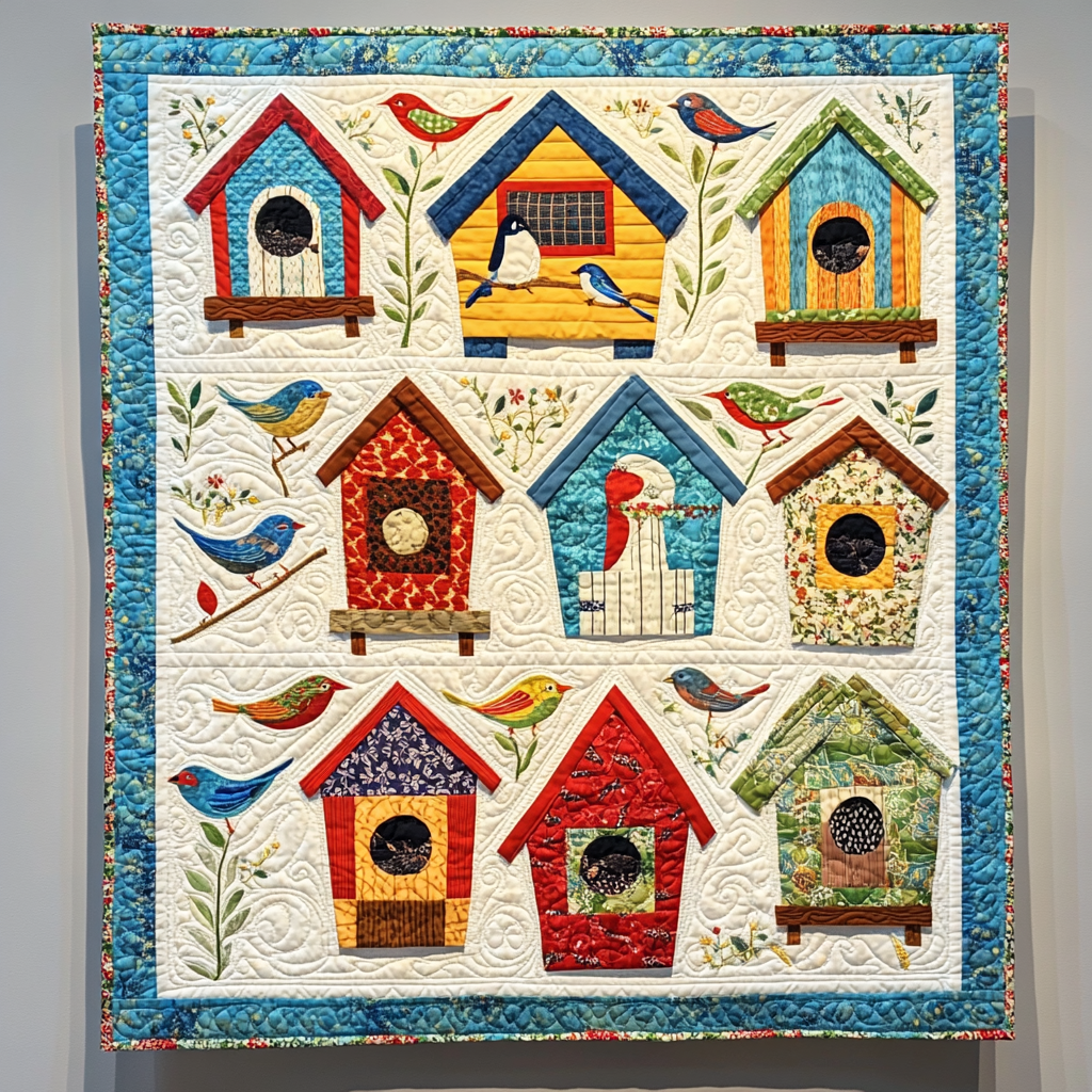 Birdhouse DAI221024214 Quilt Blanket