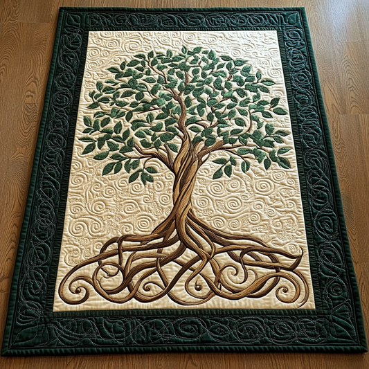 Tree Of Life TAI101224589 Quilted Table Runner