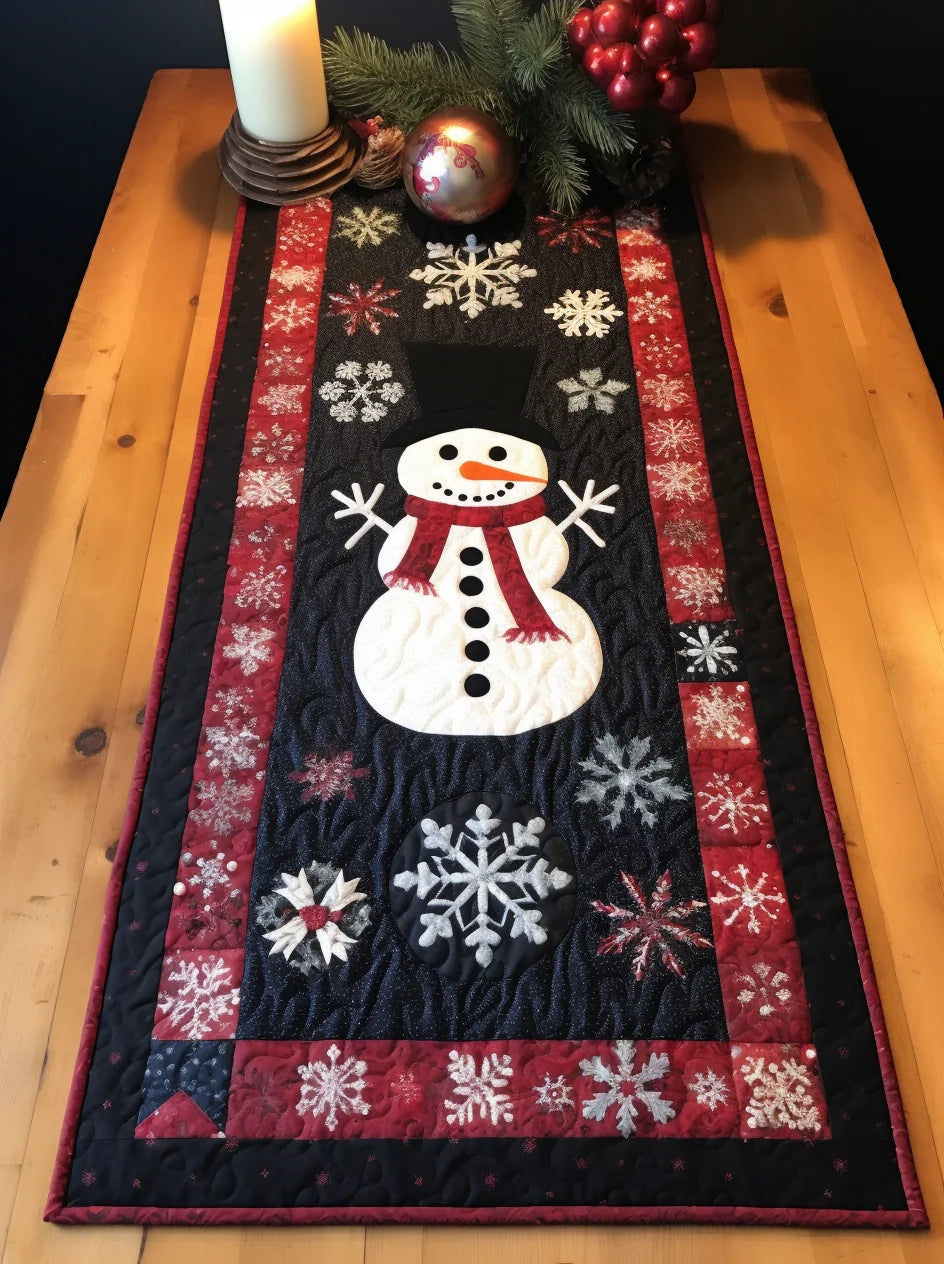 Christmas Snowman TAI280224005 Quilted Table Runner