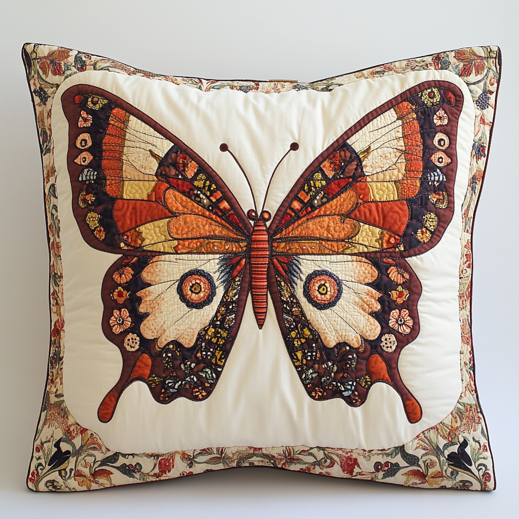 Butterfly TAI130824157 Quilted Pillow Case