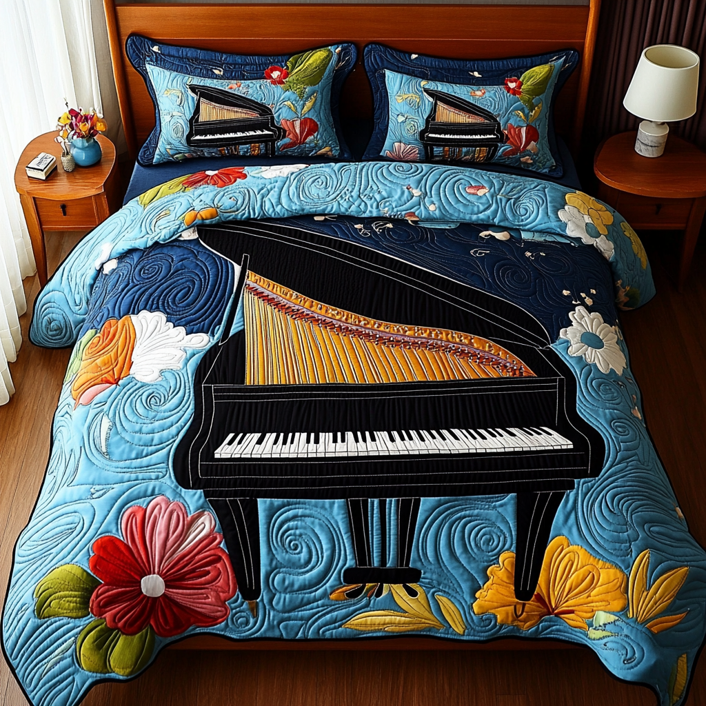 Piano DAI171224217 Quilt Bedding Set