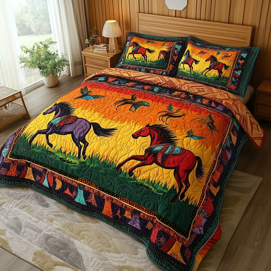 Native Horse TAI080824070 Quilt Bedding Set