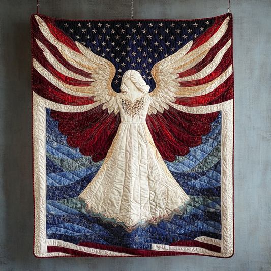 Patriotic Angel DAI231124078 Quilt Blanket