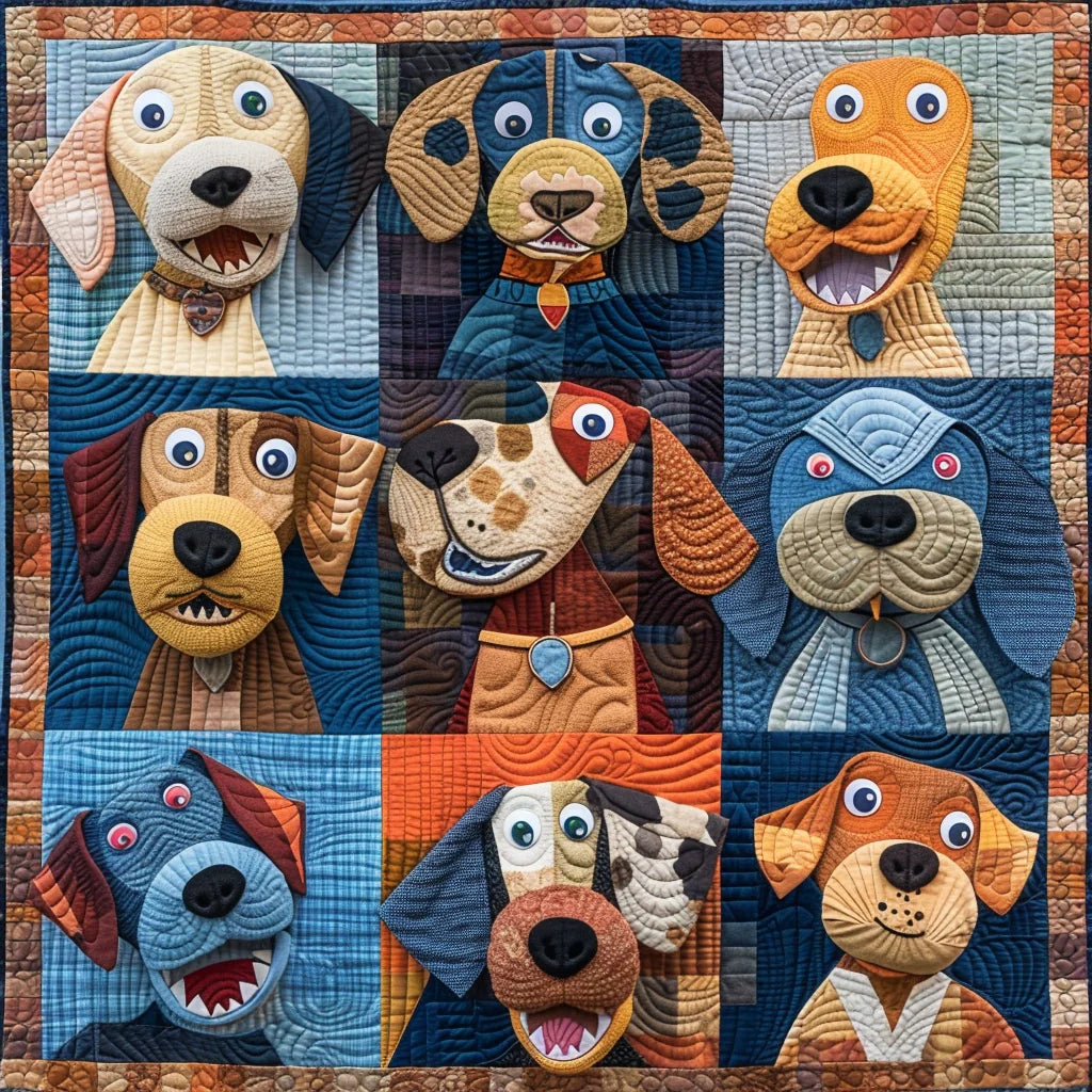 Dogs TAI240424045 Quilt Blanket