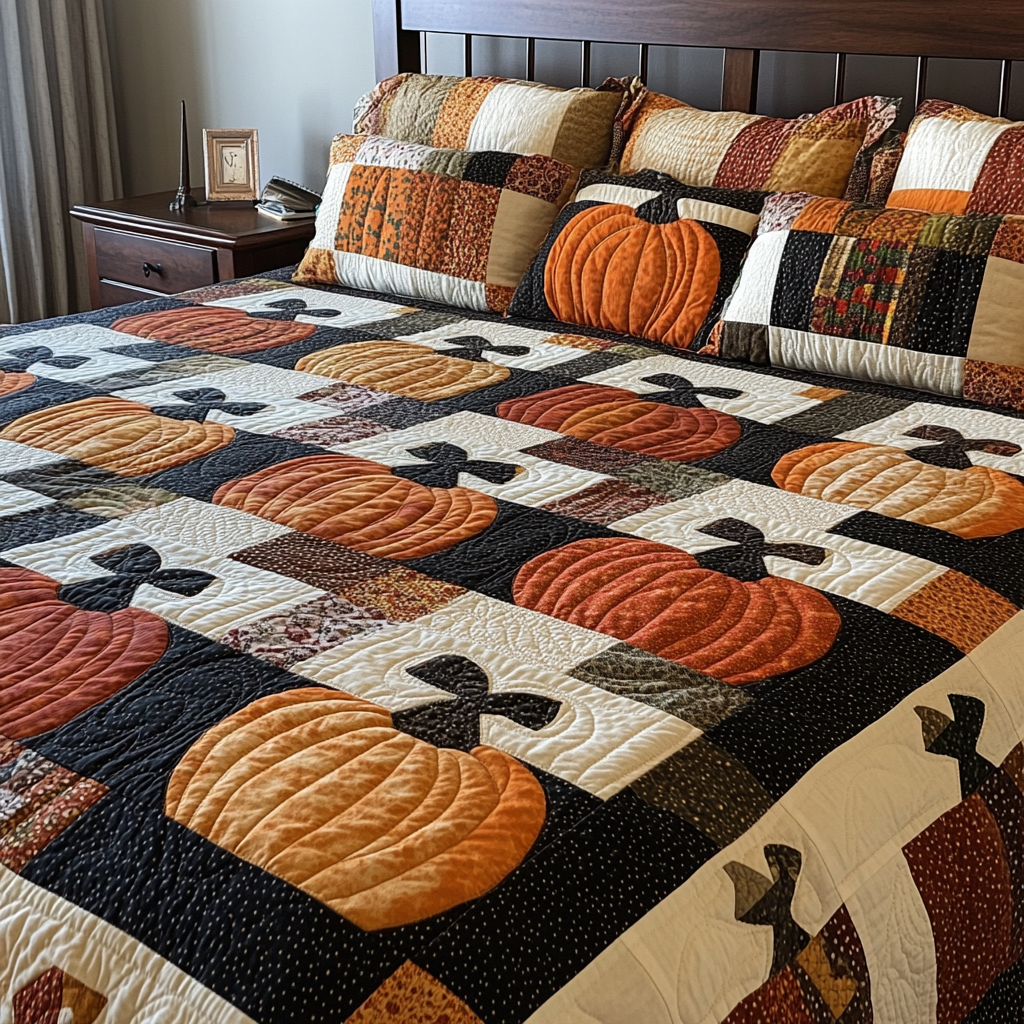 Pumpkin TAI021024219 Quilt Bedding Set