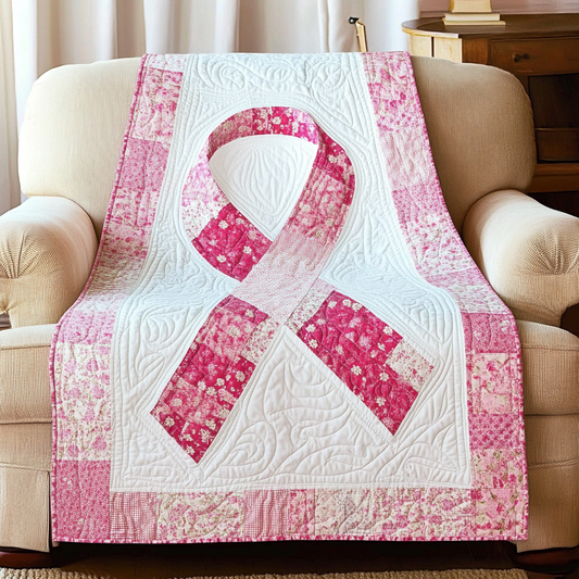 Breast Cancer Ribbon TAI101224194 Quilt Blanket