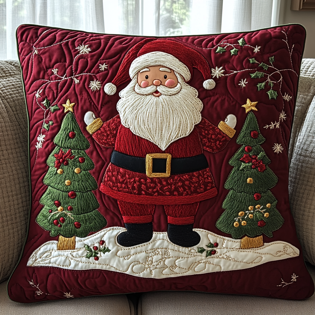 Christmas Santa TAI141124367 Quilted Pillow Case