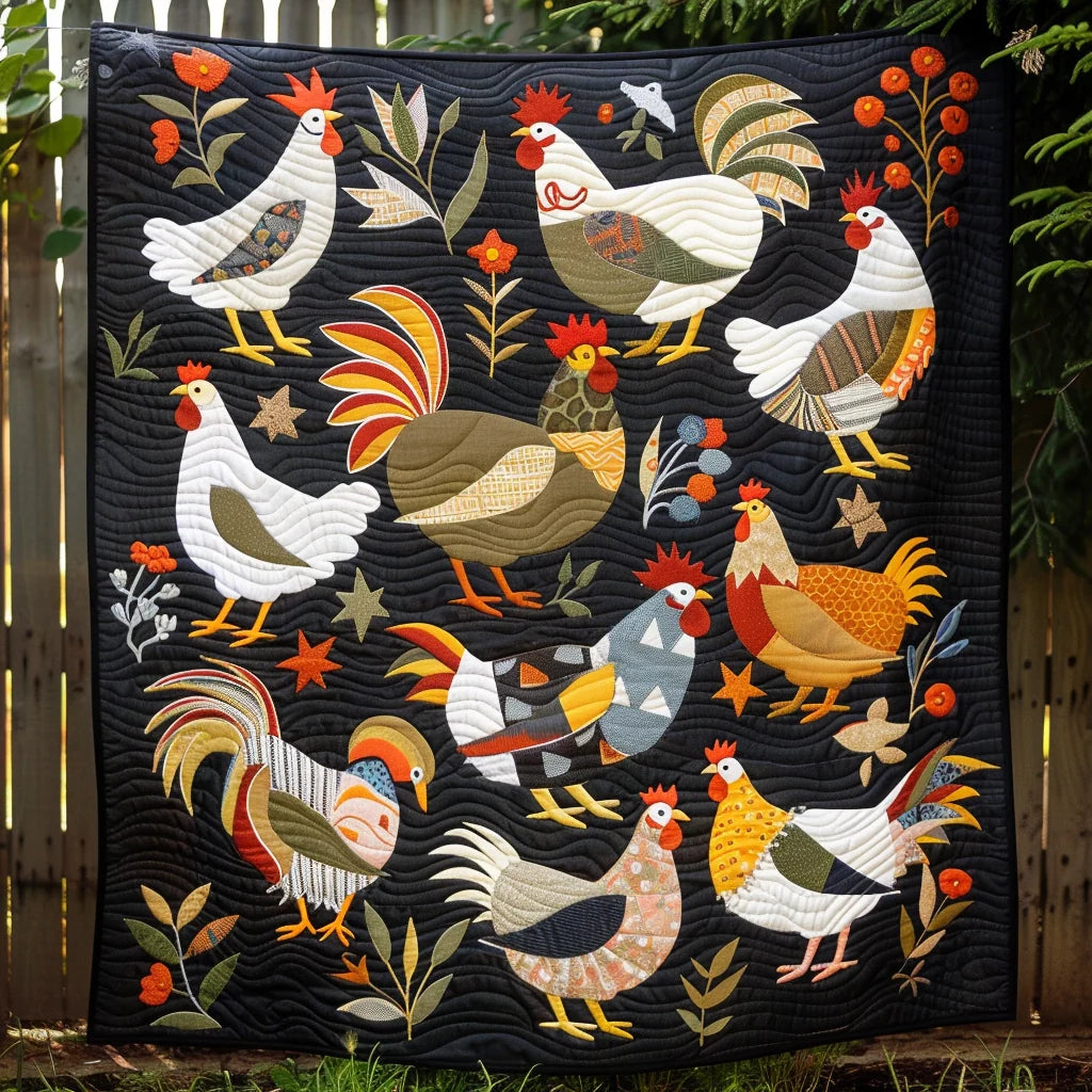 Chicken TAI080324002 Quilt Blanket