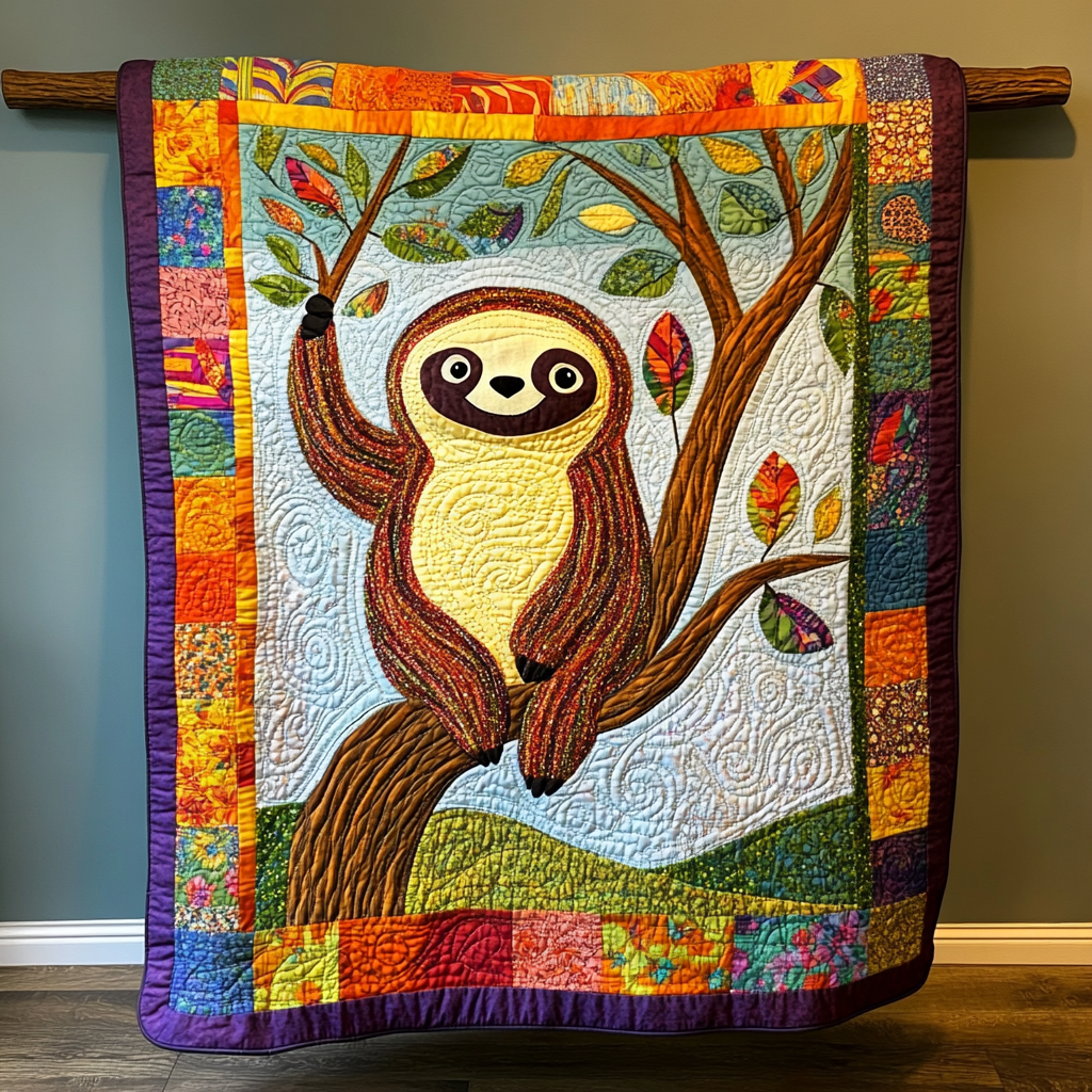 Sloth DAI111124510 Quilt Blanket