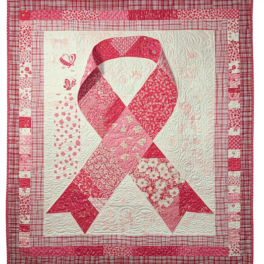 Breast Cancer Ribbon TAI101224182 Quilt Blanket