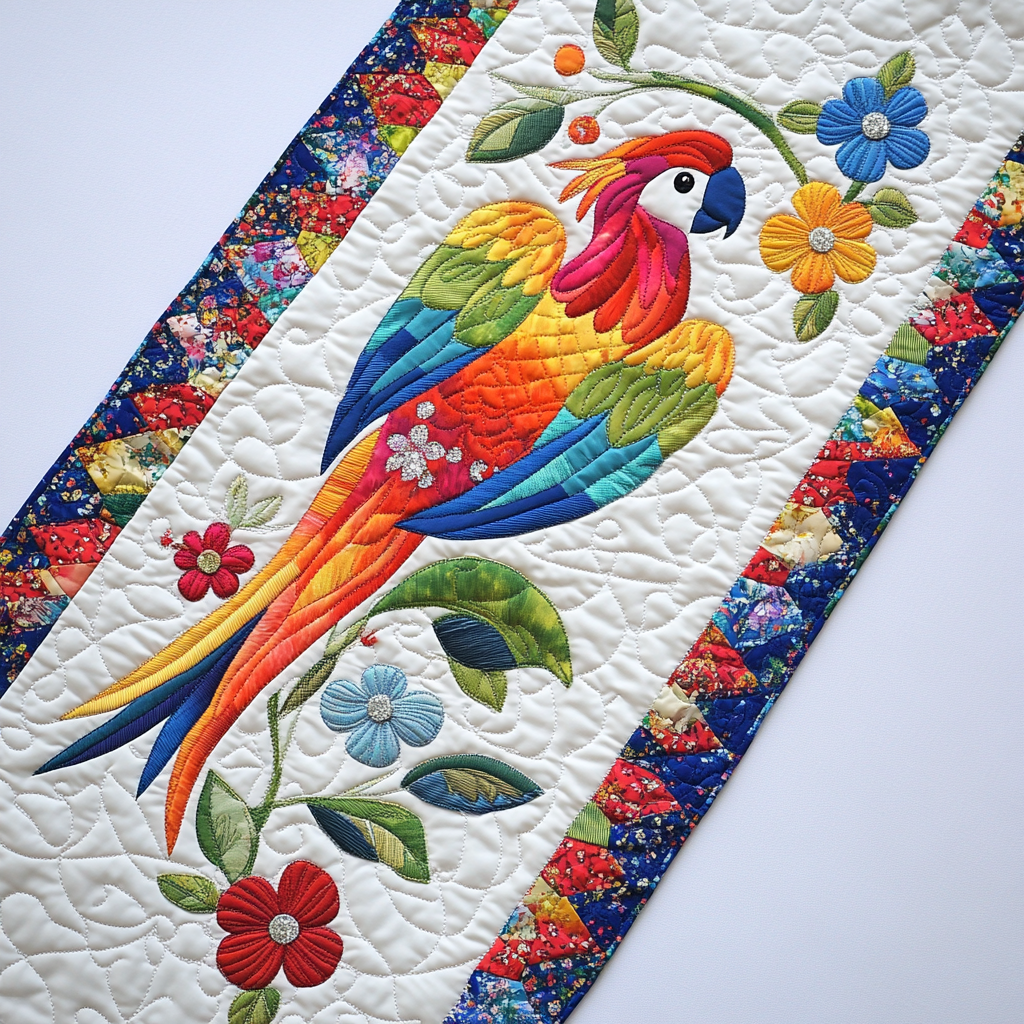 Parrot DAI281124175 Quilted Table Runner