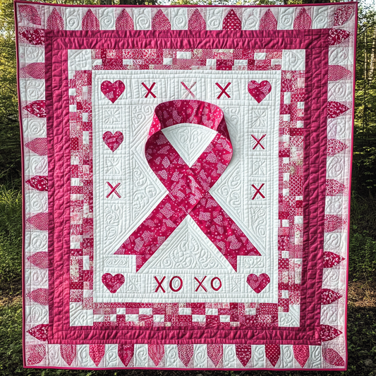 Breast Cancer Ribbon TAI101224176 Quilt Blanket