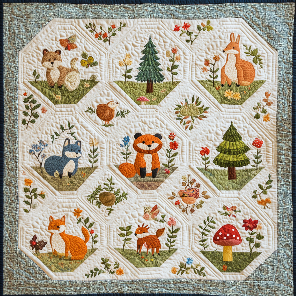 Woodland Whimsy DAI190824174 Quilt Blanket