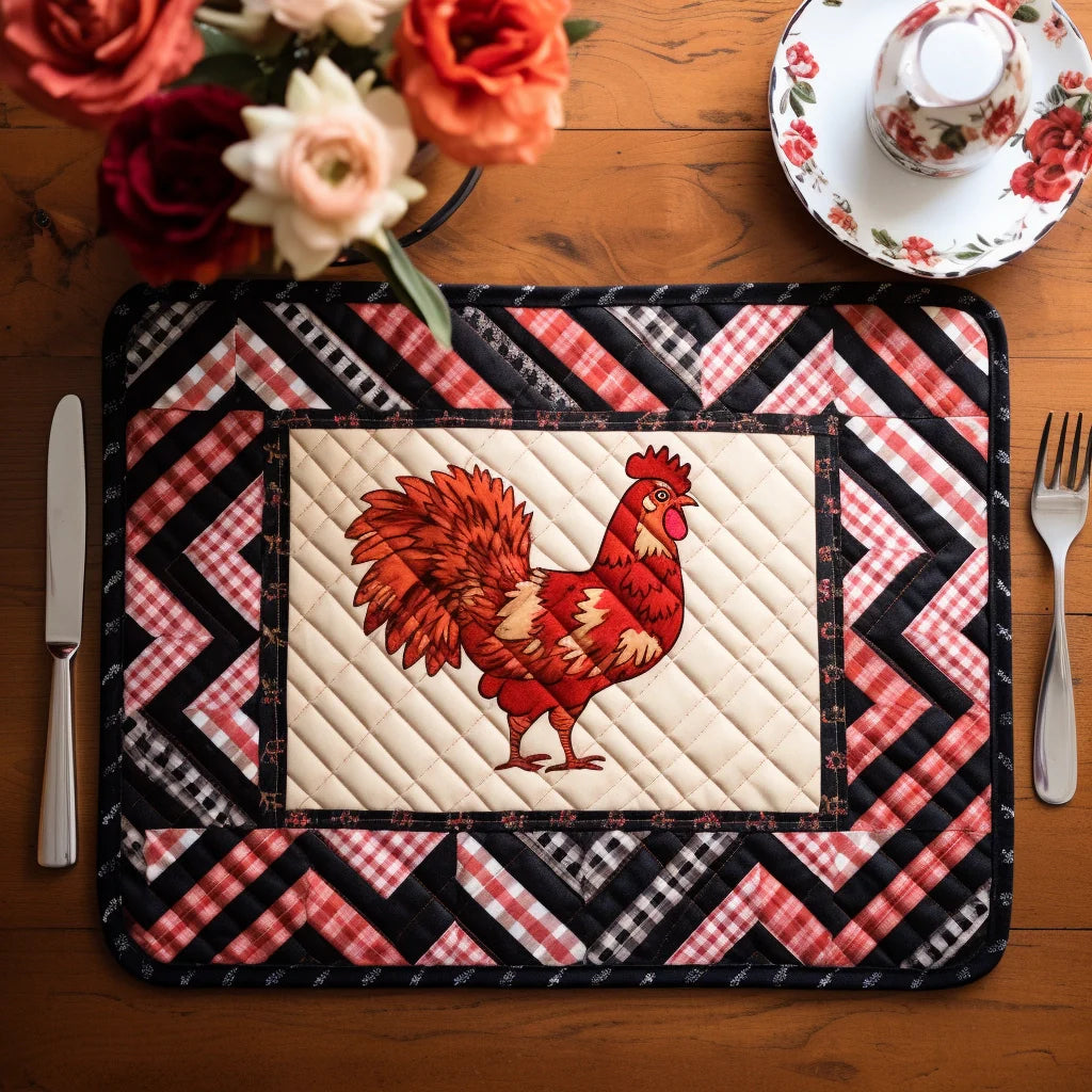 Chicken TAI280224090 Quilted Placemats