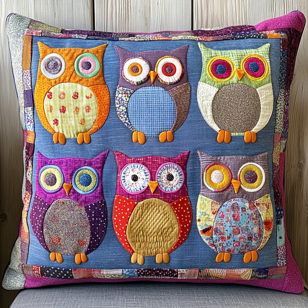 Owl DAI230924118 Quilted Pillow Case