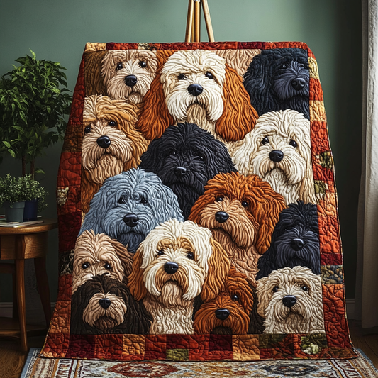 Doodle Dogs TAI111124207 Quilt Blanket