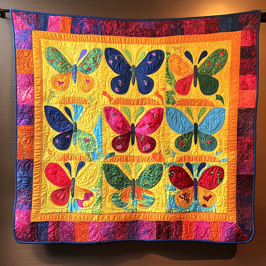 Butterfly DAI070824145 Quilt Blanket