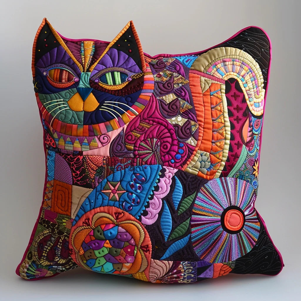 Cat TAI240424198 Quilted Pillow Case