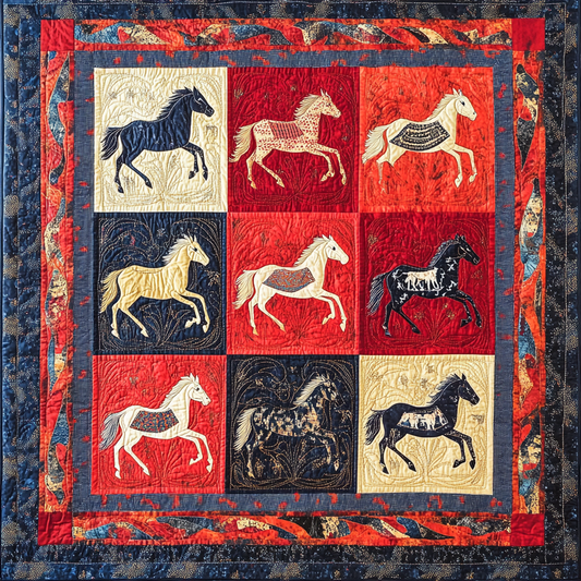 Horse DAI080824030 Quilt Blanket