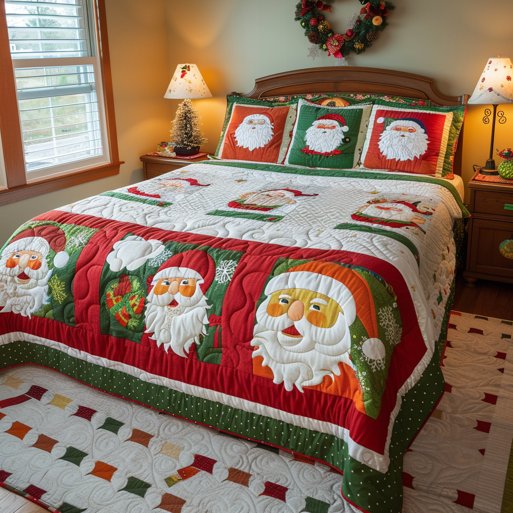 Christmas Santa TAI010824036 Quilt Bedding Set