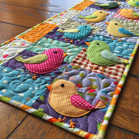 Birds TAI251124207 Quilted Table Runner